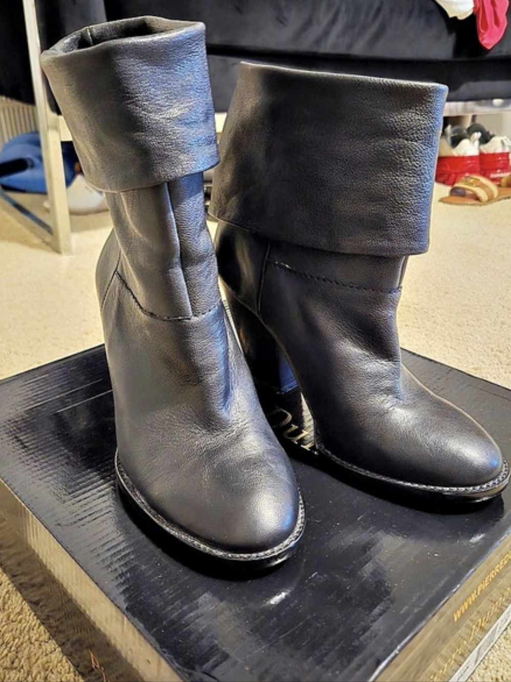 Vince Camuto Black Heeled Boots